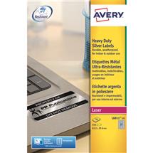 Laser | Avery L601120 selfadhesive label Rounded rectangle Permanent Silver