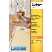 Avery L4736REV25 selfadhesive label Rounded rectangle Removable White