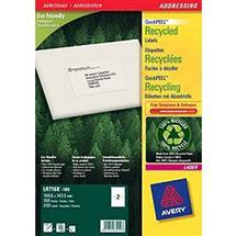 Avery QuickPEEL self-adhesive label White 200 pc(s)