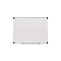 Silver, White | Bi-Office MA3847170 whiteboard 1200 x 1200 mm Steel Magnetic