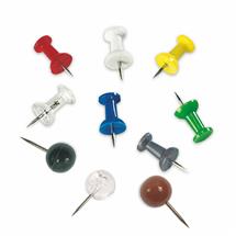 Bi-Office Notice Board Accessories | Bi-Office Push Pins Assorted Colours (Pack 200) | In Stock