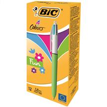 BIC 982870 ballpoint pen Green, Pink, Purple, Turquoise Multifunction