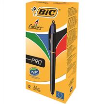 BIC 902129 ballpoint pen Black, Blue, Green, Red Medium 12 pc(s)