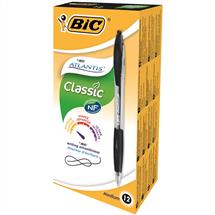 Bic Atlantis Classic | BIC Atlantis Classic Black Twist retractable ballpoint pen Medium 12