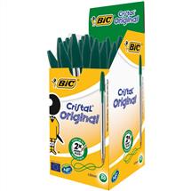 Ballpoint & Rollerball Pens | BIC Cristal Green | In Stock | Quzo UK