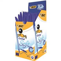 Bic Cristal Soft | BIC Cristal Soft Blue Stick ballpoint pen Medium 50 pc(s)