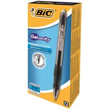 BIC 829157 ballpoint pen Black Clipon retractable ballpoint pen 12