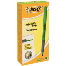 Highlighters | BIC Brite Liner Grip marker 12 pc(s) Chisel tip Green