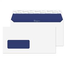Premium Pure Window Envelopes | Blake Wallet Window Peel and Seal Super White Wove DL 120gsm (Pack