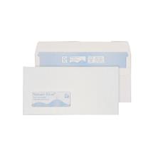 Purely Environmental Window Envelopes | Blake Wallet Self Seal Low Window White DL 110×220 90gsm (Pk 1000)