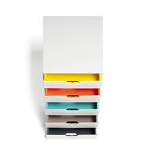 Multicolour, White | Durable VARICOLOR Mix 5 file storage box Plastic Multicolour, White