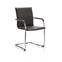 Echo | Echo Cantilever Chair Black Soft Bonded Leather BR000178