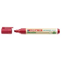 Edding 22 EcoLine permanent marker Chisel tip Red | In Stock