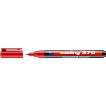 edding 370 Permanent Marker Bullet Tip 1mm Line Red (Pack 10)
