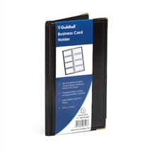 Guildhall | Goldline 115x214mm Business Card Holder 48 Pocket Black - SBC3P/BLKZ