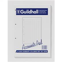 Guildhall Accountancy Pads & Paper | Guildhall Account Pad 8 Summary Column A4 60 Pages GP8SZ