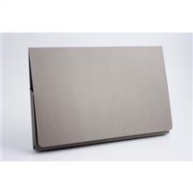 Guildhall Document Wallet Manilla Foolscap Full Flap 315gsm Grey (Pack