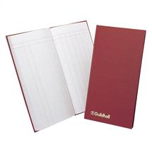 Guildhall | Guildhall Petty Cash Book 298x152mm 1 Debit 7 Credit 80 Pages Red