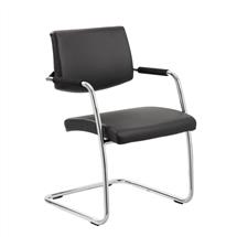 Havanna Visitor Chair Black Leather BR000050 | In Stock