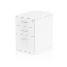 Impulse Pedestals | Dynamic I000189 office drawer unit White Melamine Faced Chipboard