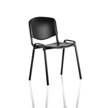 ISO Stacking Chair Black Poly Black Frame BR000056