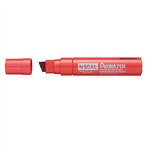 Pentel N50XL permanent marker Chisel tip Red 6 pc(s)