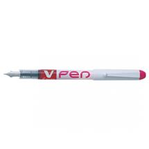 Pilot VPen Erasable Disposable Fountain Pen Pink (Pack 12)