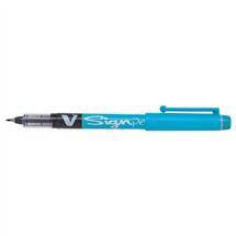 Pilot V Sign Liquid Ink Pen 2mm Tip 0.6mm Line Light Blue (Pack 12)