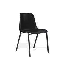 Polly Visitors Chairs | Polly Stacking Visitor Chair Black Polypropylene BR000202