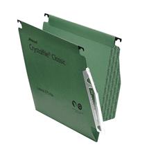 Rexel Crystalfile Classic `275` Lateral File 15mm Green (50)