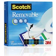 Scotch Removable Invisible Tape, 19 mm x 33 m, 1 Roll/Pack