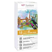 ABT Dual Brush Pen Set | Tombow ABT Dual Brush Pen Set felt pen Multicolour 18 pc(s)