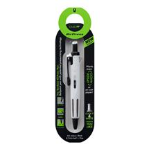Tombow | Tombow AirPress Retractable Ballpoint Pen 0.7mm Tip White Barrel Black