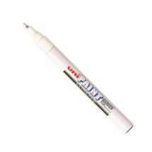 uni PX20 Paint Marker Extra Fine Bullet Tip 0.8mm Line White (Pack 12)