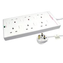 Cables Direct RB-05-6GANGSWD surge protector White 6 AC outlet(s) 5 m