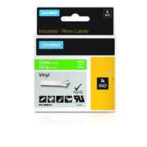 DYMO IND Vinyl Labels. Label colour: White on green, Product colour: