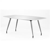 Hi-Gloss Boardroom Tables | Dynamic High Gloss 1800mm Writable Boardroom Table White Top I003057