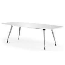 Hi-Gloss Boardroom Tables | Dynamic High Gloss 2400mm Writable Boardroom Table White Top I003059