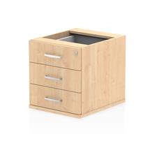 Pedestals | Dynamic I001646 office drawer unit Maple Melamine Faced Chipboard