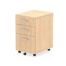 Pedestals | Dynamic I001656 office drawer unit Maple Melamine Faced Chipboard