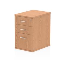 Impulse Pedestals | Dynamic I000777 office drawer unit Oak Melamine Faced Chipboard (MFC)