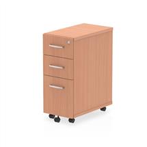 Pedestals | Dynamic I001649 office drawer unit Beech Melamine Faced Chipboard