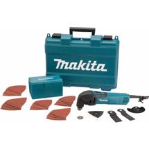 MAKITA Oscillating Multi-Tools | Makita TM3000CX4, Cutting, Grinding, Sawing, Black, Blue, 20000 OPM,