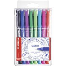 Stabilo SENSOR fine | STABILO SENSOR fine fineliner Black, Blue, Green, Lilac, Pink, Red,