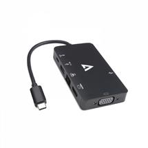 V7 V7UC-U3CRJ45HDVG-BLK USB graphics adapter 3840 x 2160 pixels Black