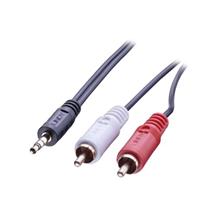 Audio Cables | Lindy Audio Cable 2xPhono 3,5mm /5m | Quzo UK