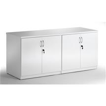 Hi-Gloss Cupboards | Dynamic High Gloss 1600mm Credenza Twin Cupboard White I000908