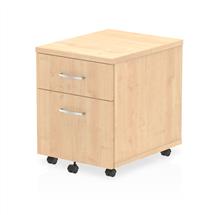 Dynamic Impulse 2 Drawer Mobile Pedestal Maple I000244