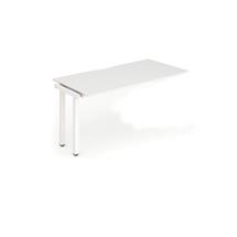 Evolve Bench Desking | Evolve Plus 1400mm Single Row Extension Kit White Top White Frame