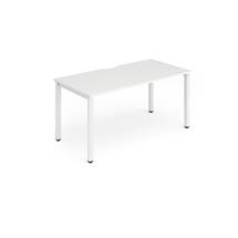 Evolve | Evolve Plus 1400mm Single Starter Desk White Top White Frame BE111 DD